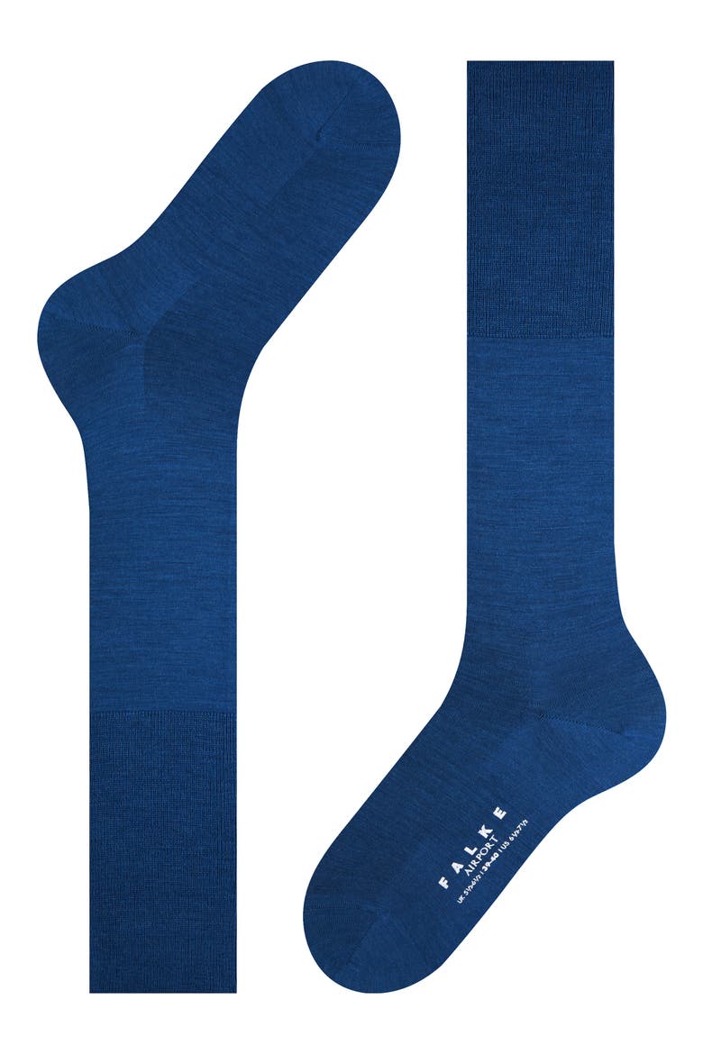 Airport Knee High Socks, Alternate, color, ROYAL BLUE