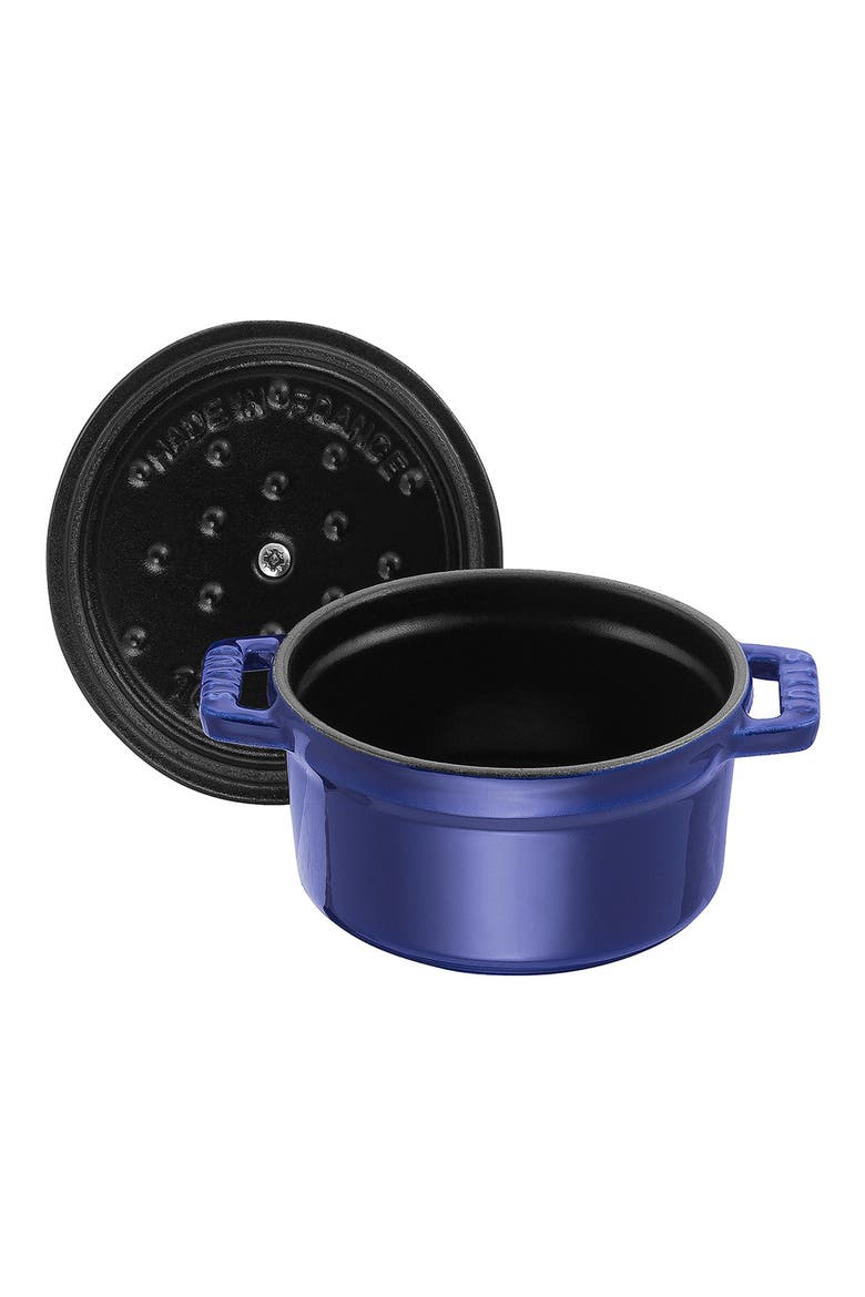 2.75-Quart Enameled Cast Iron Dutch Oven, Alternate, color, DARK BLUE