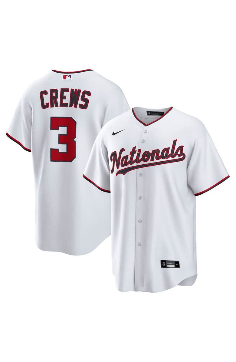 Nike Men's Nike Dylan Crews White Washington Nationals Home 2.0 Replica Jersey, Main, color, White