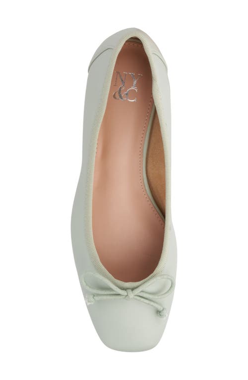 New York And Company Paulina Ballet Flat In Dusty Mint