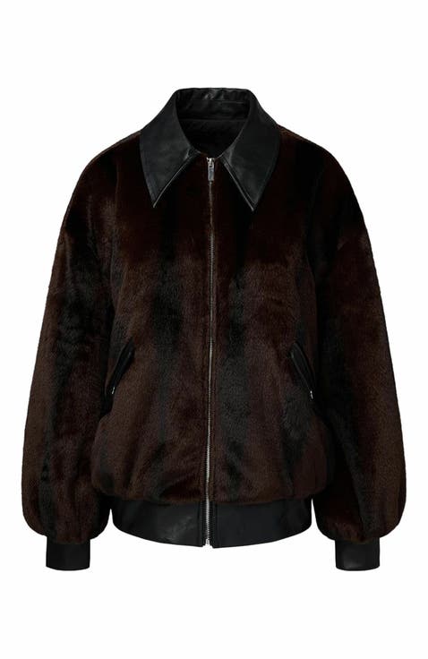 Women's Faux Fur Bomber Jackets | Nordstrom Women's Faux Fur Bomber Jackets | Nordstrom