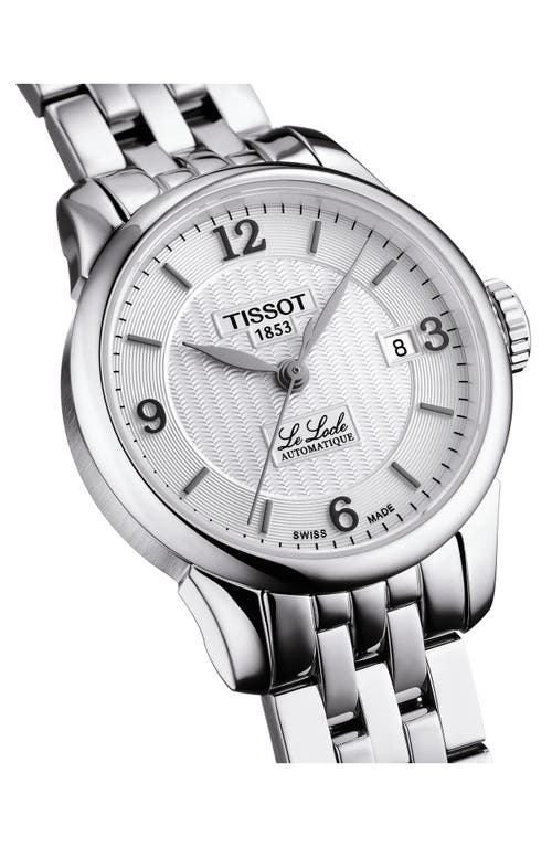 Tissot Le Locle Automatic Bracelet Watch, 25.3mm In Silver