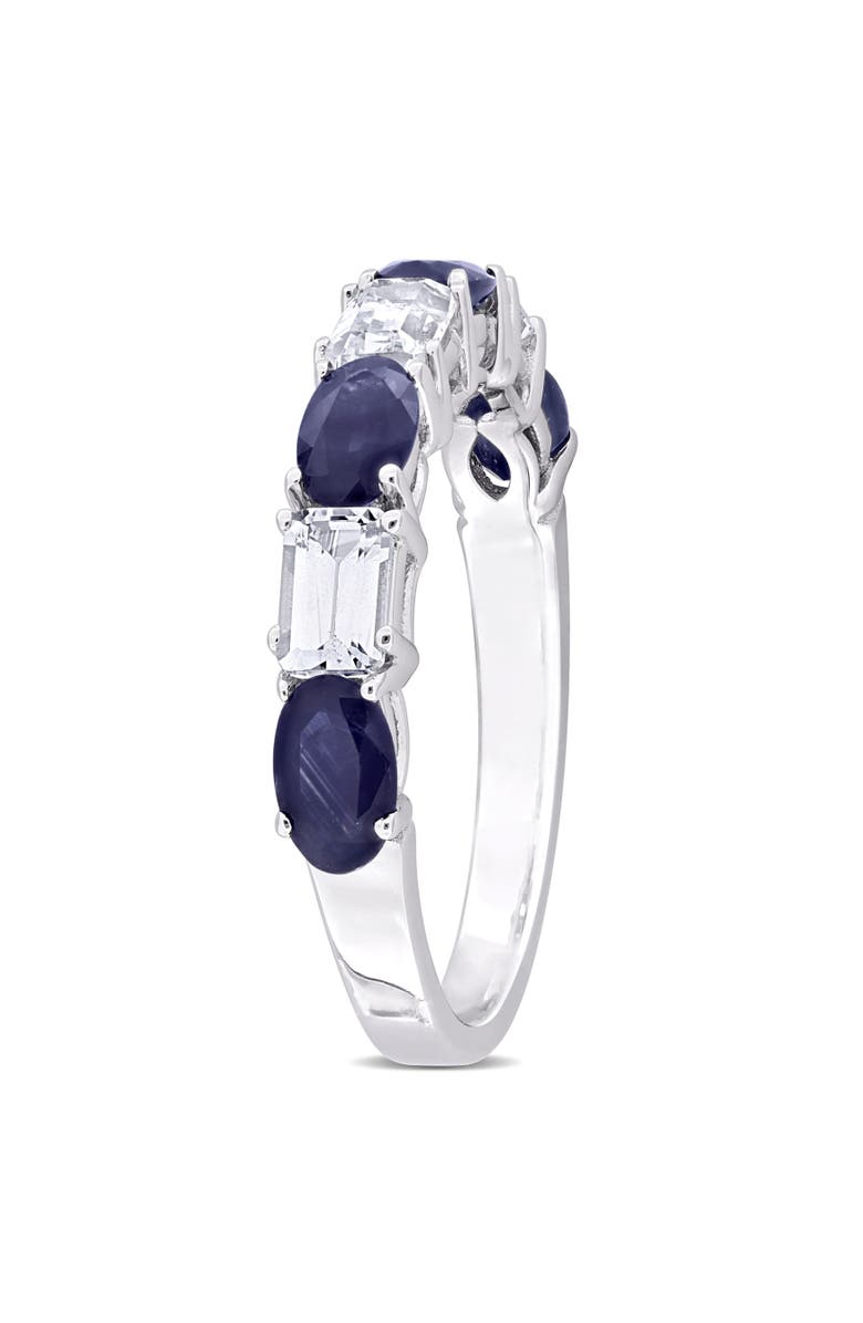 Julianna B. Sapphire & White Sapphire Semi-Eternity Ring 14k, Alternate, color, Sapphire/White Gold