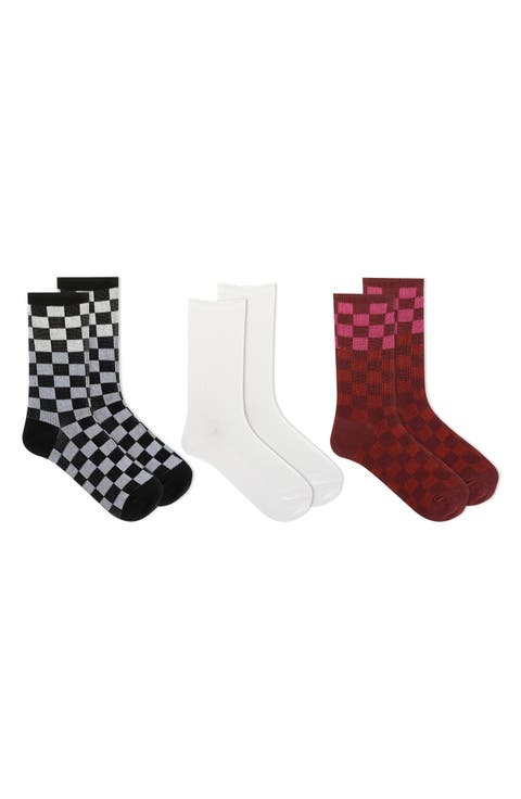 3-Pack Assorted Boot Crew Socks