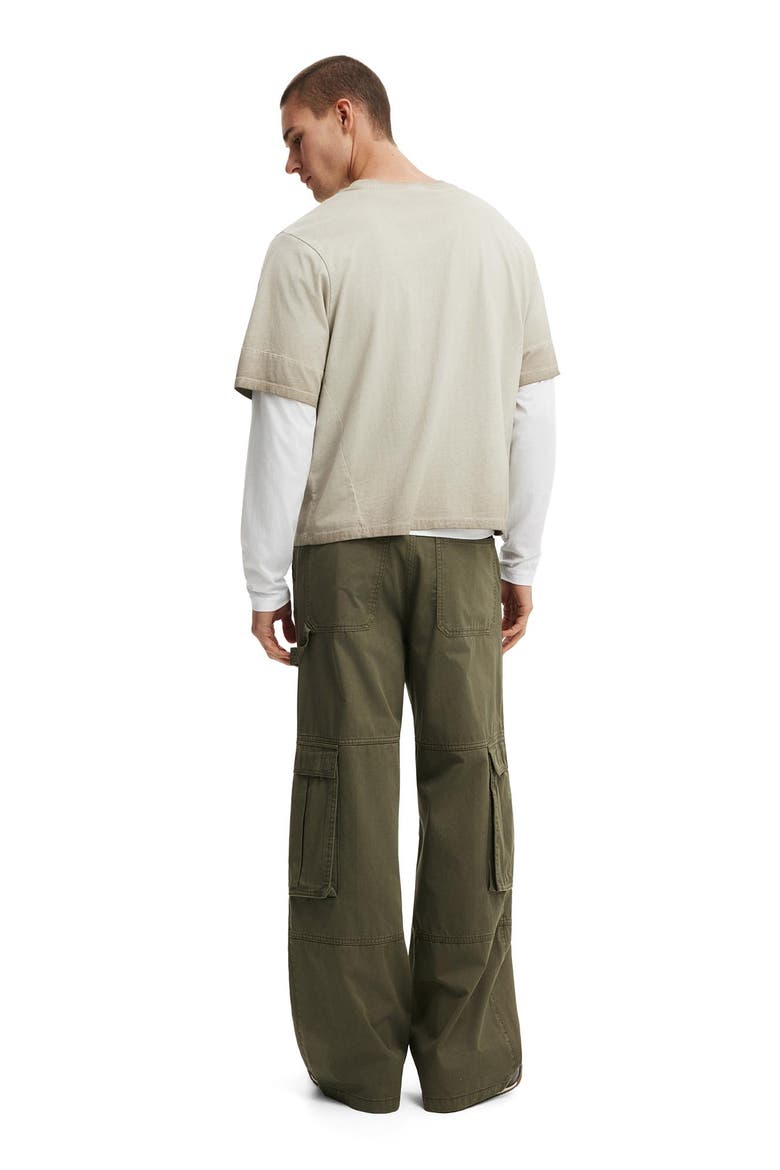Men's Super Baggy Cargo Pant, Alternate, color, Military