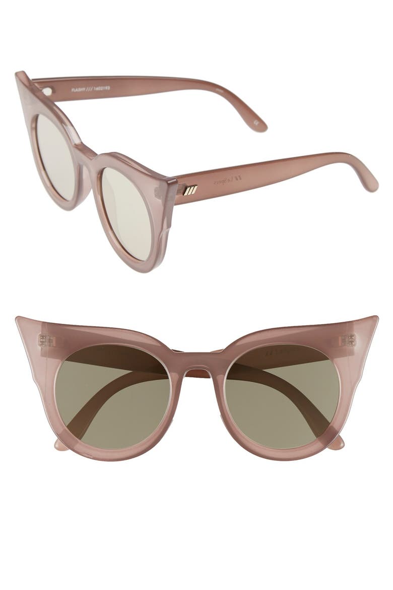 'Flashy' 51mm Sunglasses, Main, color, TAUPE