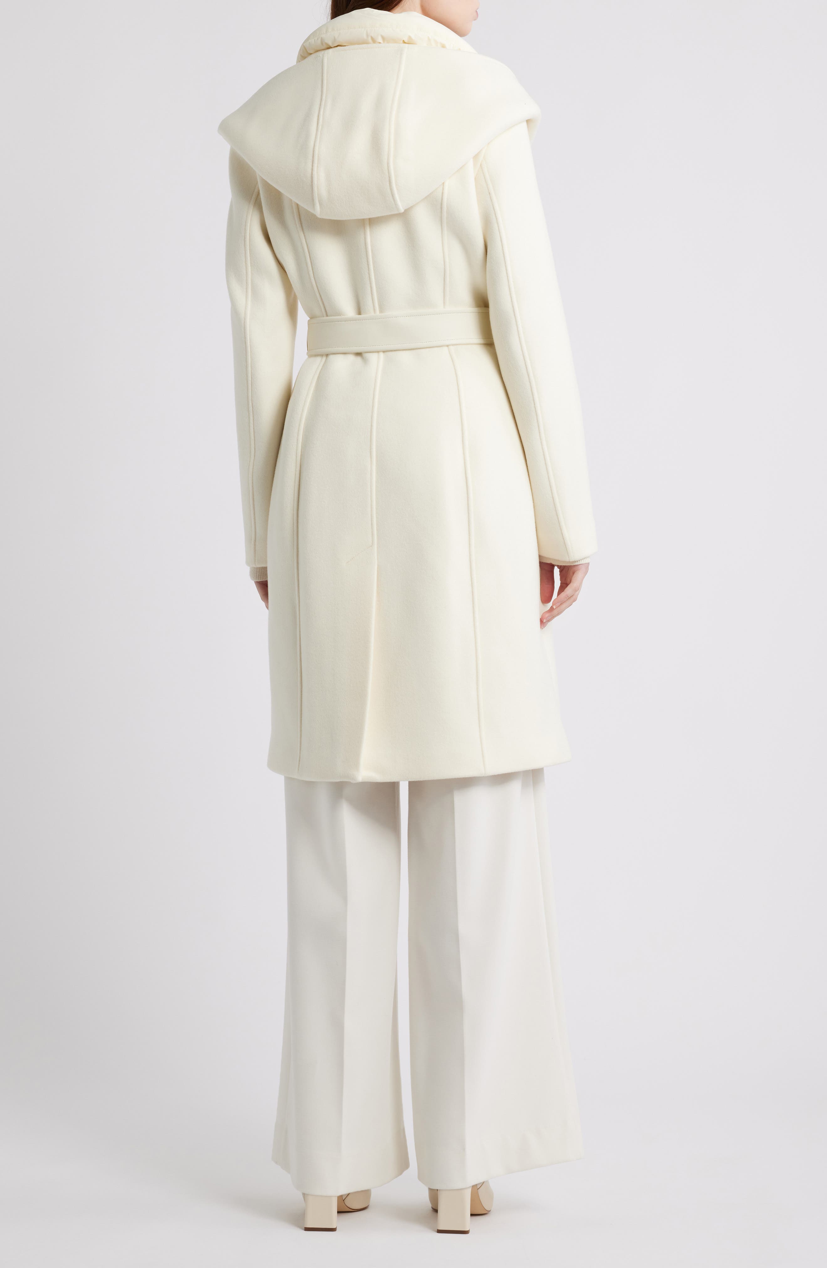 Mackage Shia-SLB 2-in-1 Double Face Wool Coat with Removable Bib
