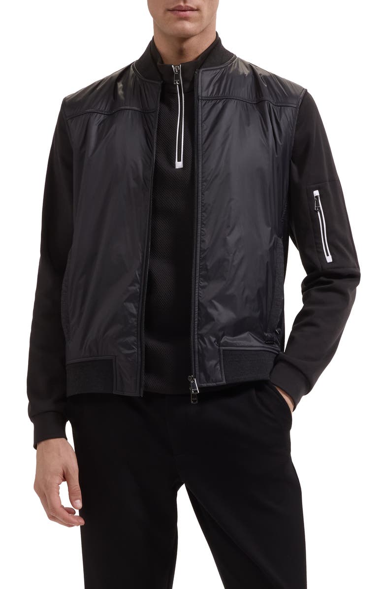 Bugatchi Soft Touch Knit Vest, Main, color, Black
