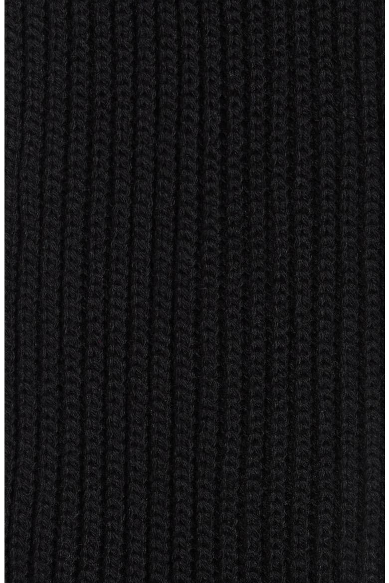 Chunky Knit Scarf, Alternate, color, CAVIAR