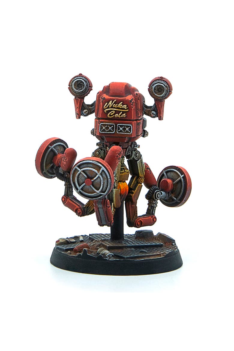 Fallout,  Wasteland Warfare Robots, 3 Figures, Alternate, color, Multicolored