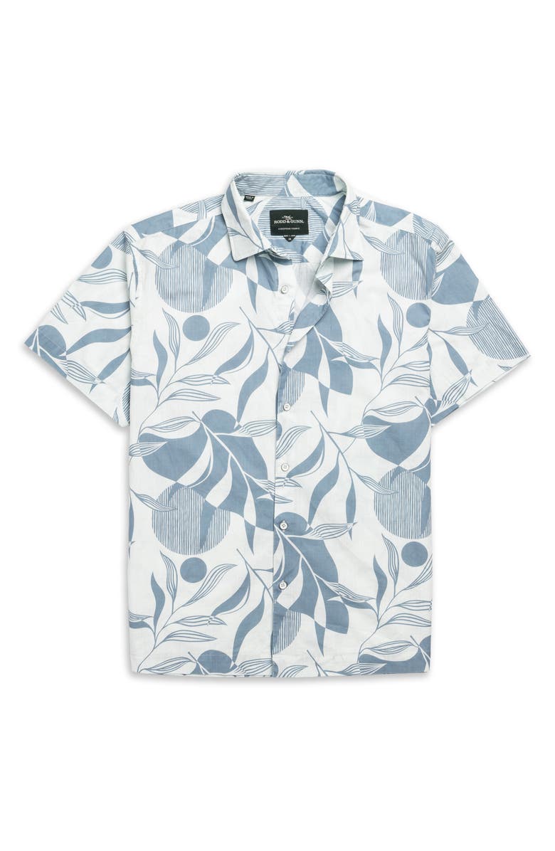 Rodd & Gunn Carrington Floral Short Sleeve Button-Up Shirt, Alternate, color, Stonewash