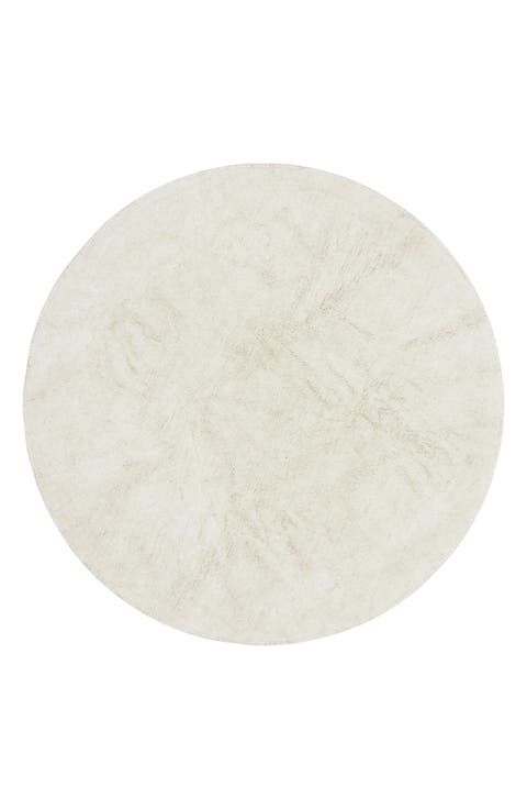 Woolable Round Washable Wool Rug
