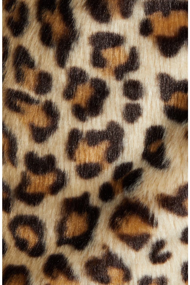 Leopard Faux Fur Coat, Alternate, color, NOTE TO SELF