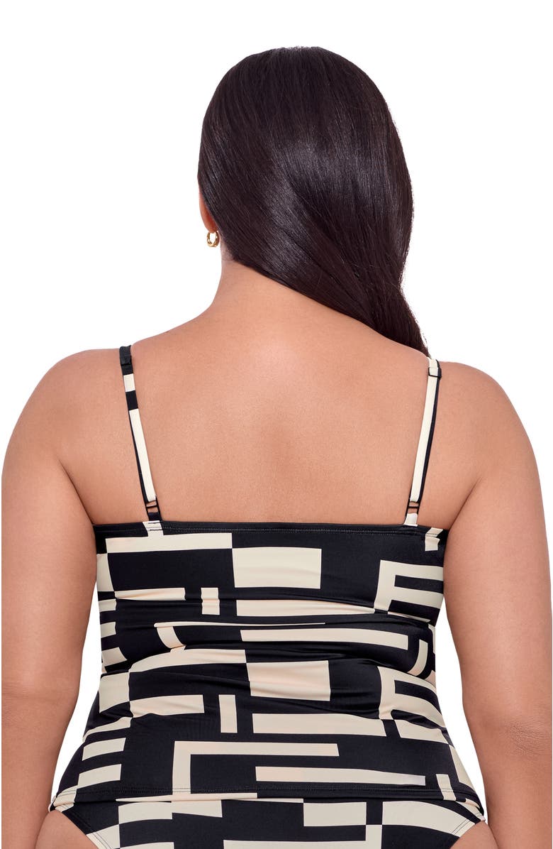 S3 Classic Shirred Front Tankini Top, Alternate, color, Off Grid