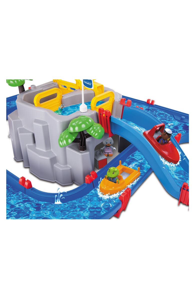 Aquaplay Mountain Lake Water Playset Blue Interactive Canal Toy Set, Alternate, color, Multicolored