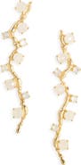 Kiara by Ki-Ele Sarai Moonstone & Quartz Stud Earrings