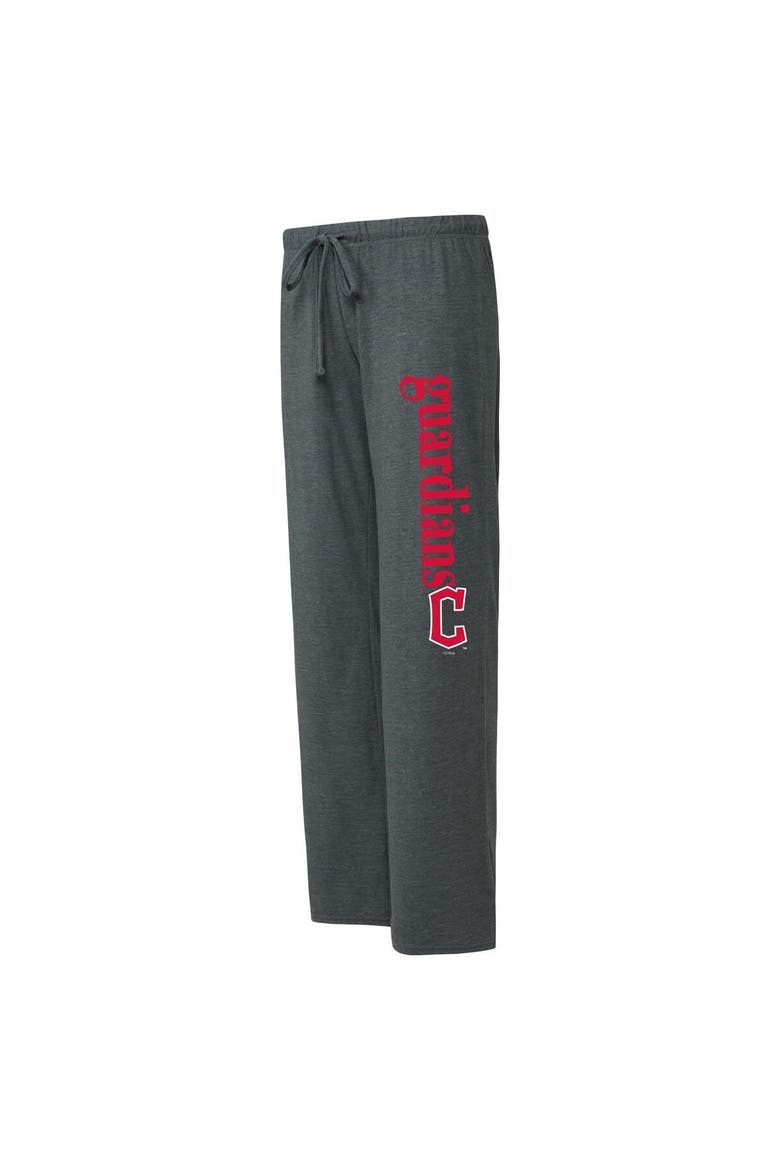 Women's Concepts Sport Charcoal/Navy Cleveland Guardians Meter Muscle Tank and Pants Sleep Set, Alternate, color, Charcoal