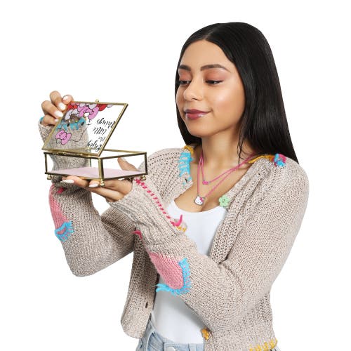 Hello Kitty "enjoy The Little Things" Glass Box In Pink