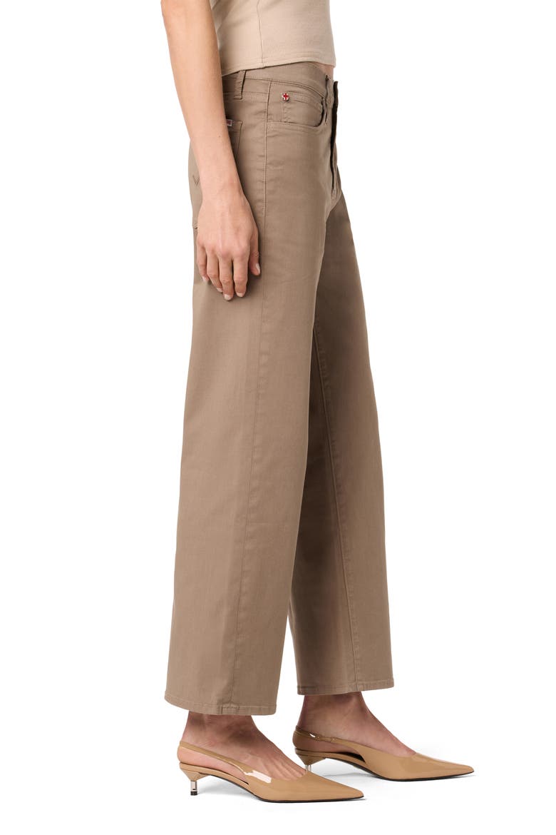 Rosalie High Rise Wide Leg Ankle Crop Pants, Alternate, color, DESERT TAUPE