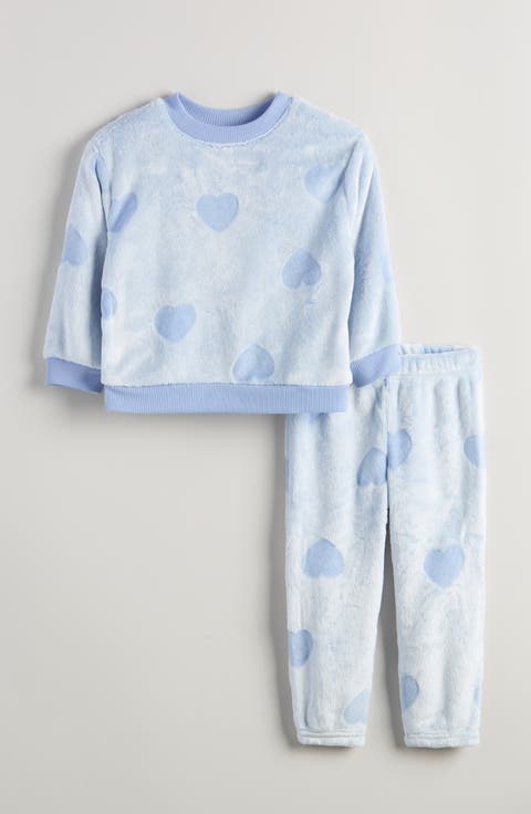 Kids' Embossed Fleece Sweatshirt & Sweatpants Set (Toddler, Little Kid & Big Kid)