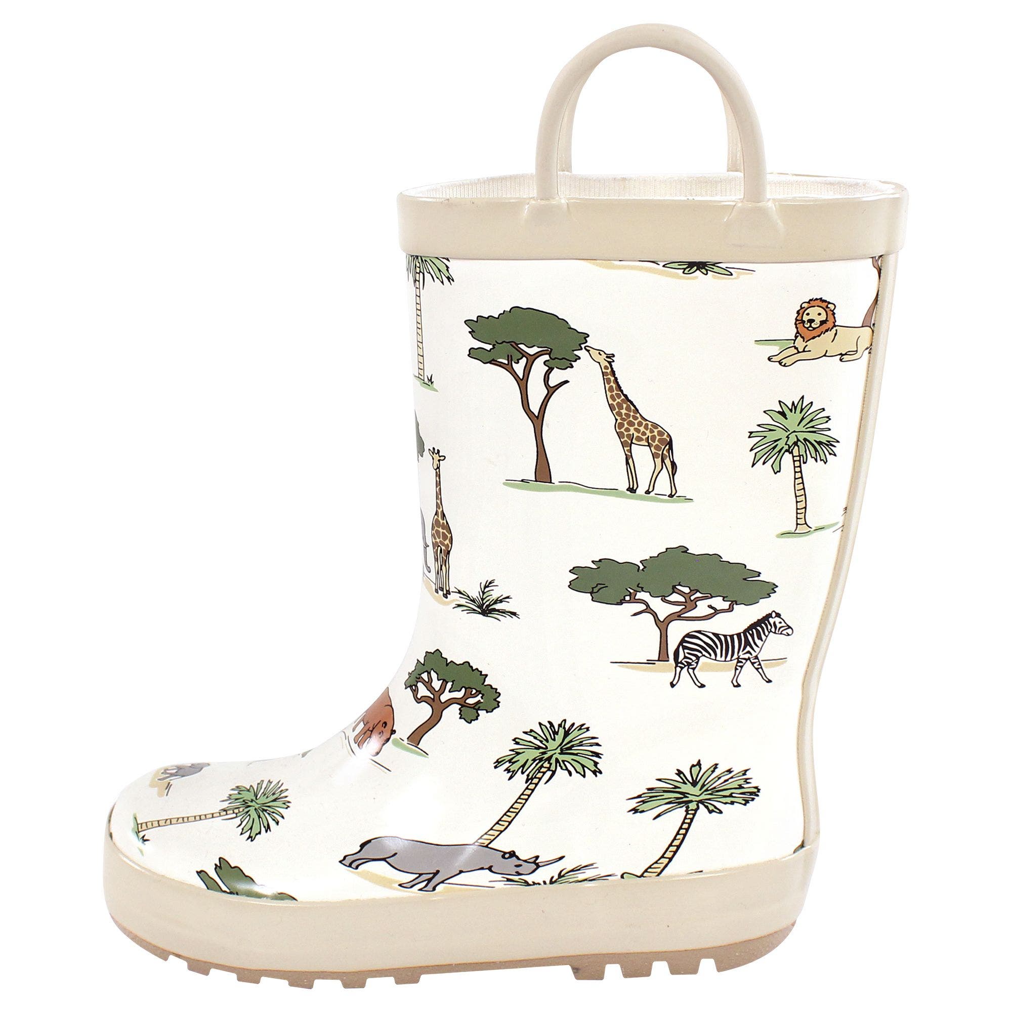 Kids and Todders Rain Boots, Main, color, Going On Safari