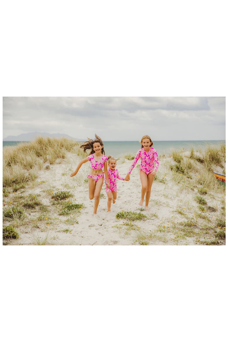 Kids' Hibiscus Hype Two-Piece Swimsuit, Alternate, color, PINK