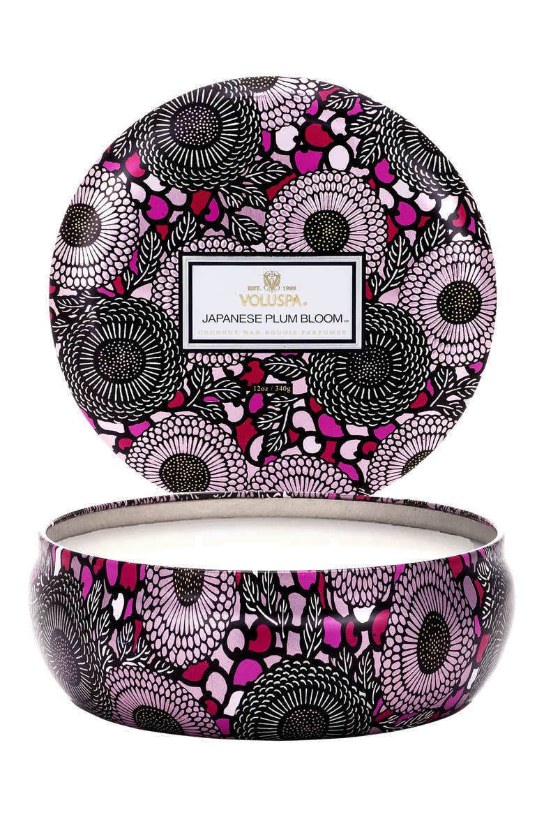 Mokara 3-Wick Tin Candle, Main, color, NO COLOR