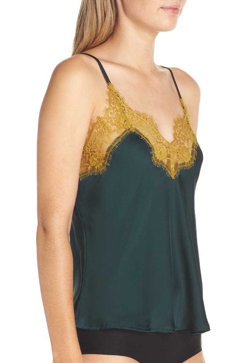 x Atlantic-Pacific Satin Camisole, Alternate, color, GREEN PARK