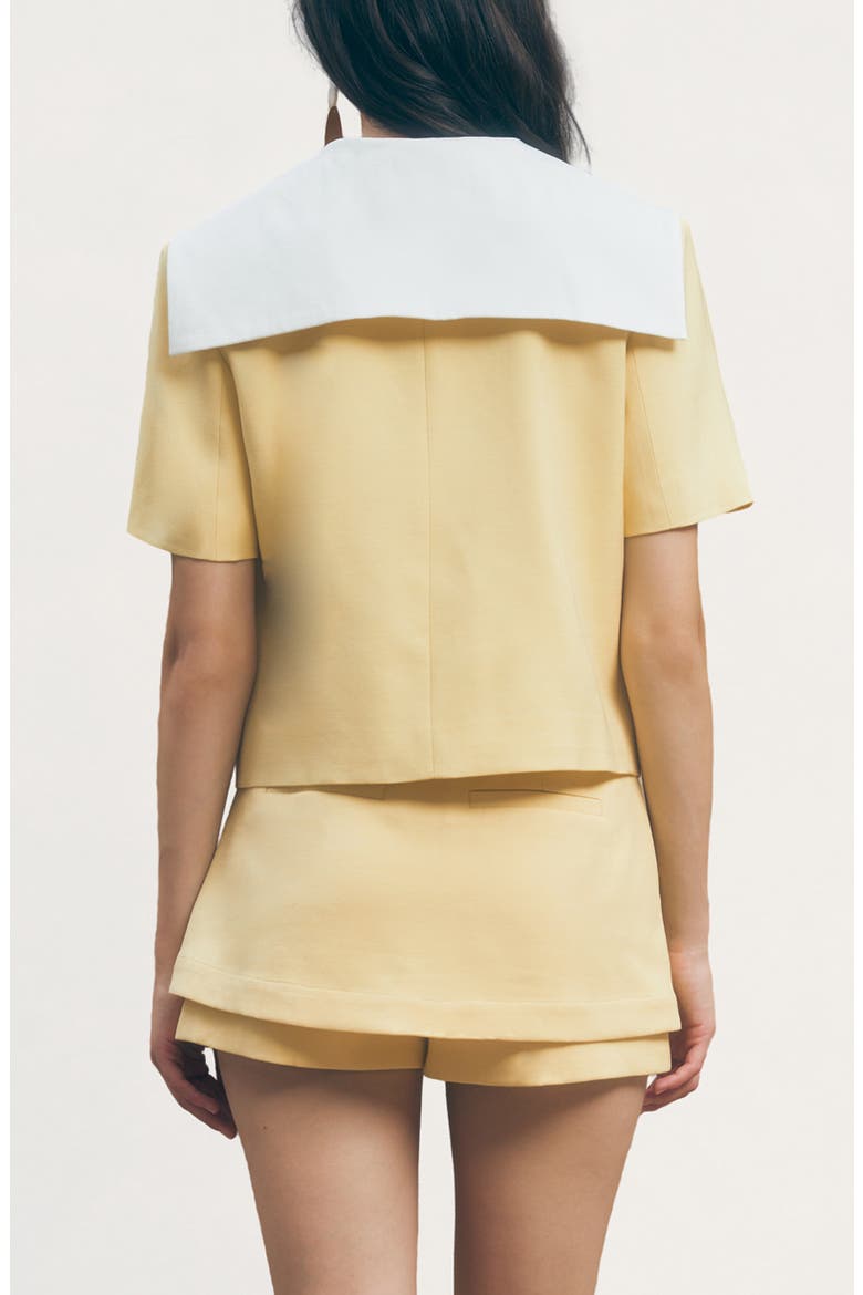 Lennox Short Sleeve Jacket, Alternate, color, BUTTER YELLOW
