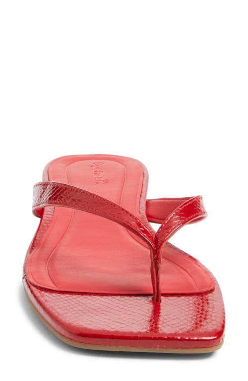 Open Edit Ocean Snakeskin Embossed Flip Flop