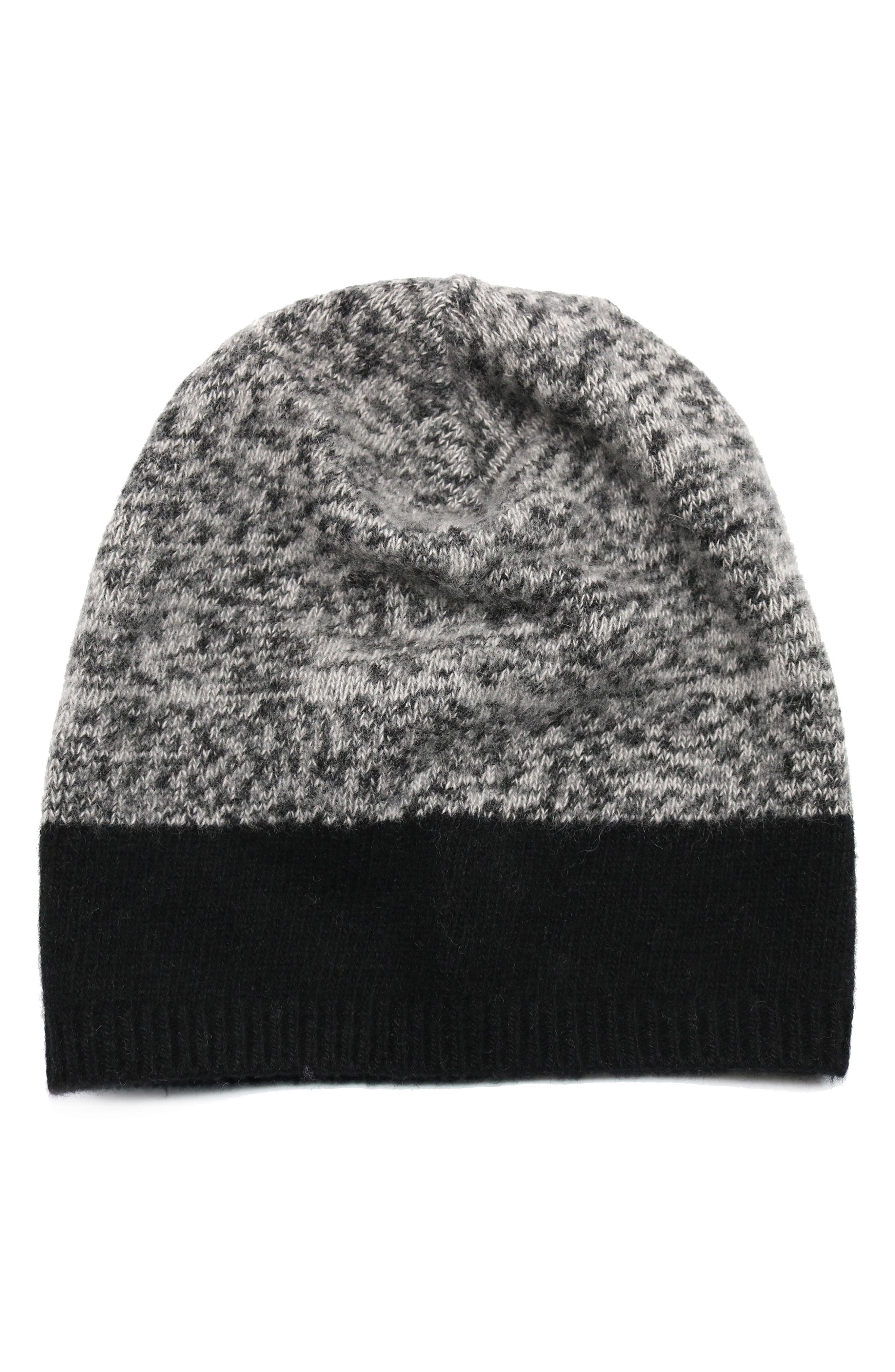 Portolano Melange Cashmere Cuff Beanie