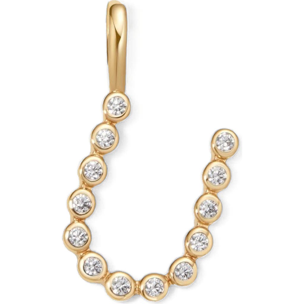 Made By Mary Cz Poppy Charm In Gold