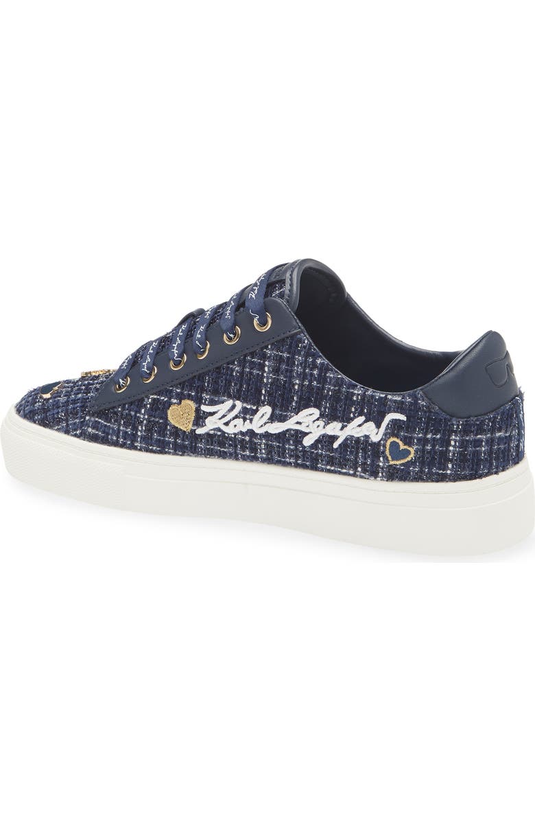 KARL LAGERFELD PARIS Cate Pins Lace-Up Sneaker, Alternate, color, Navy