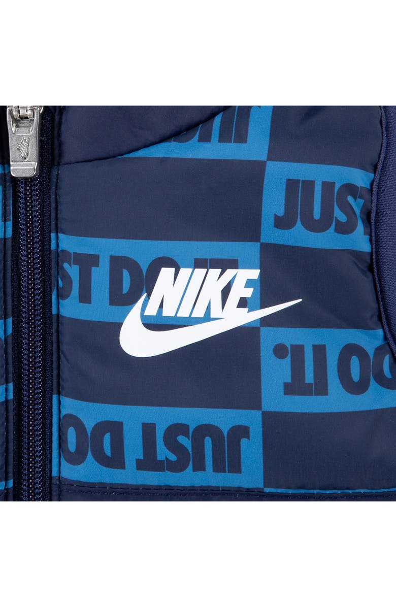 Nike Sportswear JDI Puffer Vest, Logo T-Shirt & Fleece Joggers Set, Alternate, color, Midnight Navy