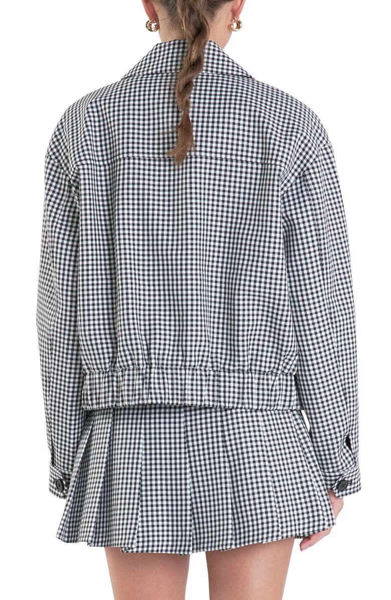 English Factory Gingham Check Jacket, Alternate, color, 