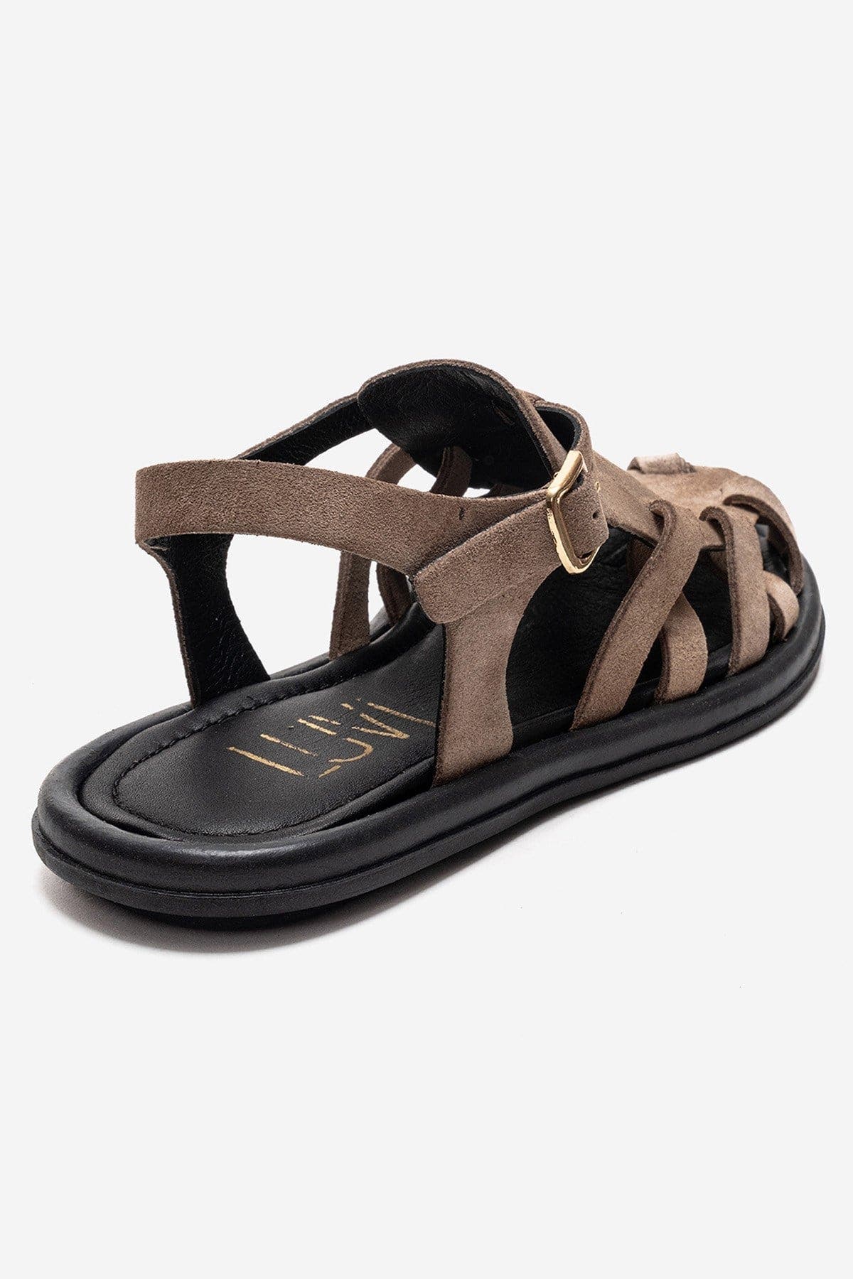 Forever & Always Shoes Alone Leather Gladiator Sandal, Alternate, color, Mink Suede