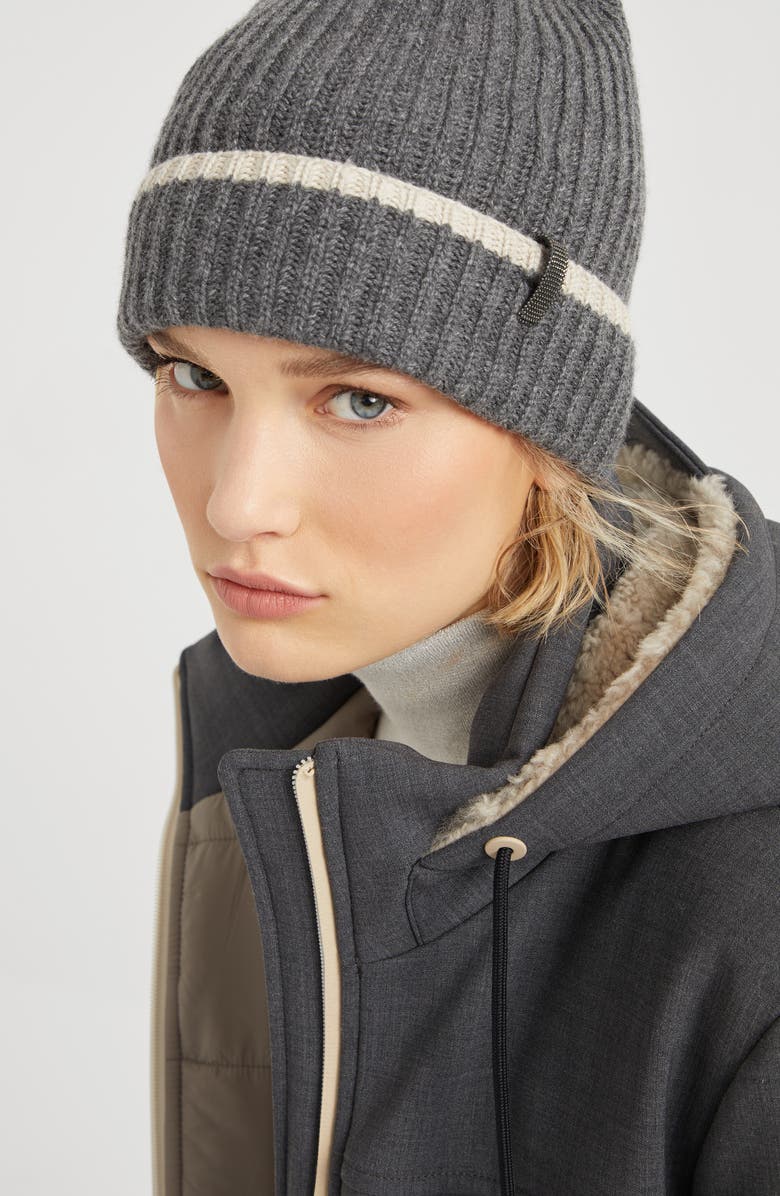 Brunello Cucinelli Knit beanie, Alternate, color, 