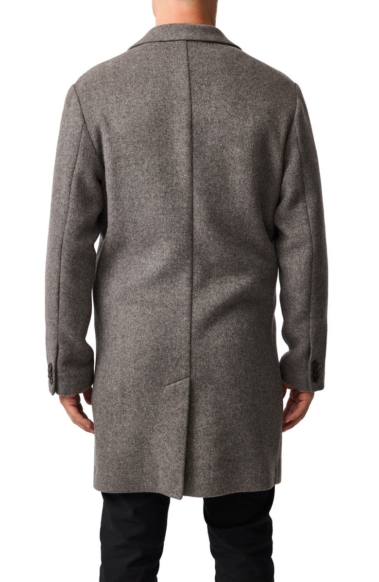 Rodd & Gunn Colwood Wool Blend Twill Coat, Alternate, color, Mink