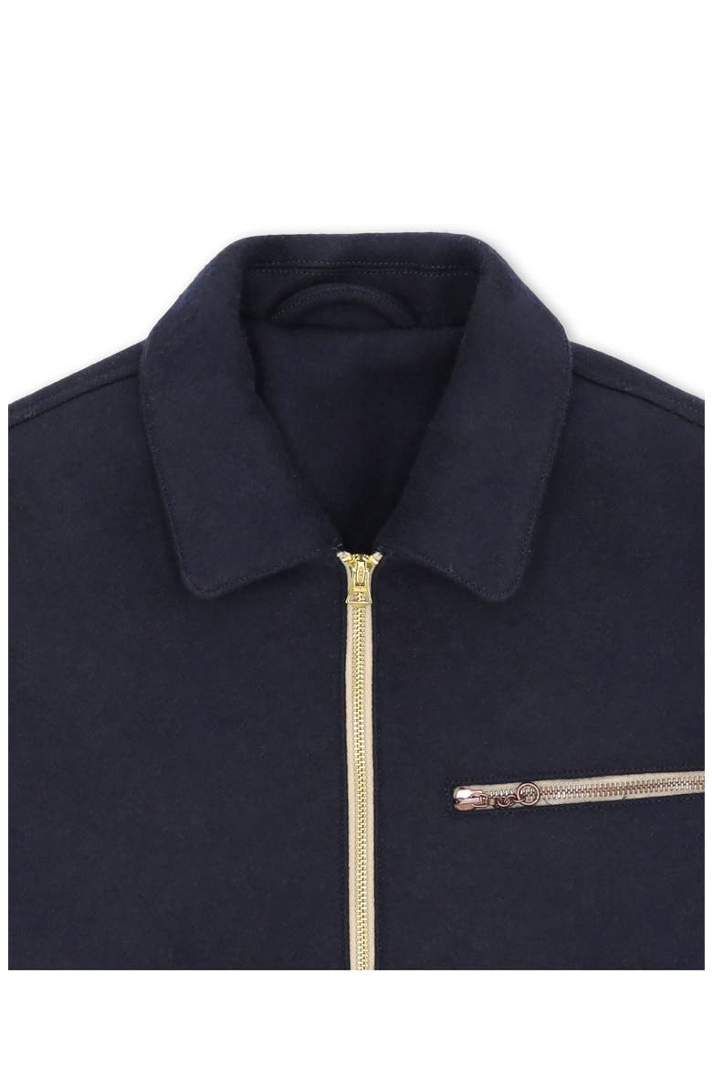 Superfine Wool Zipper Jacket, Alternate, color, Blue
