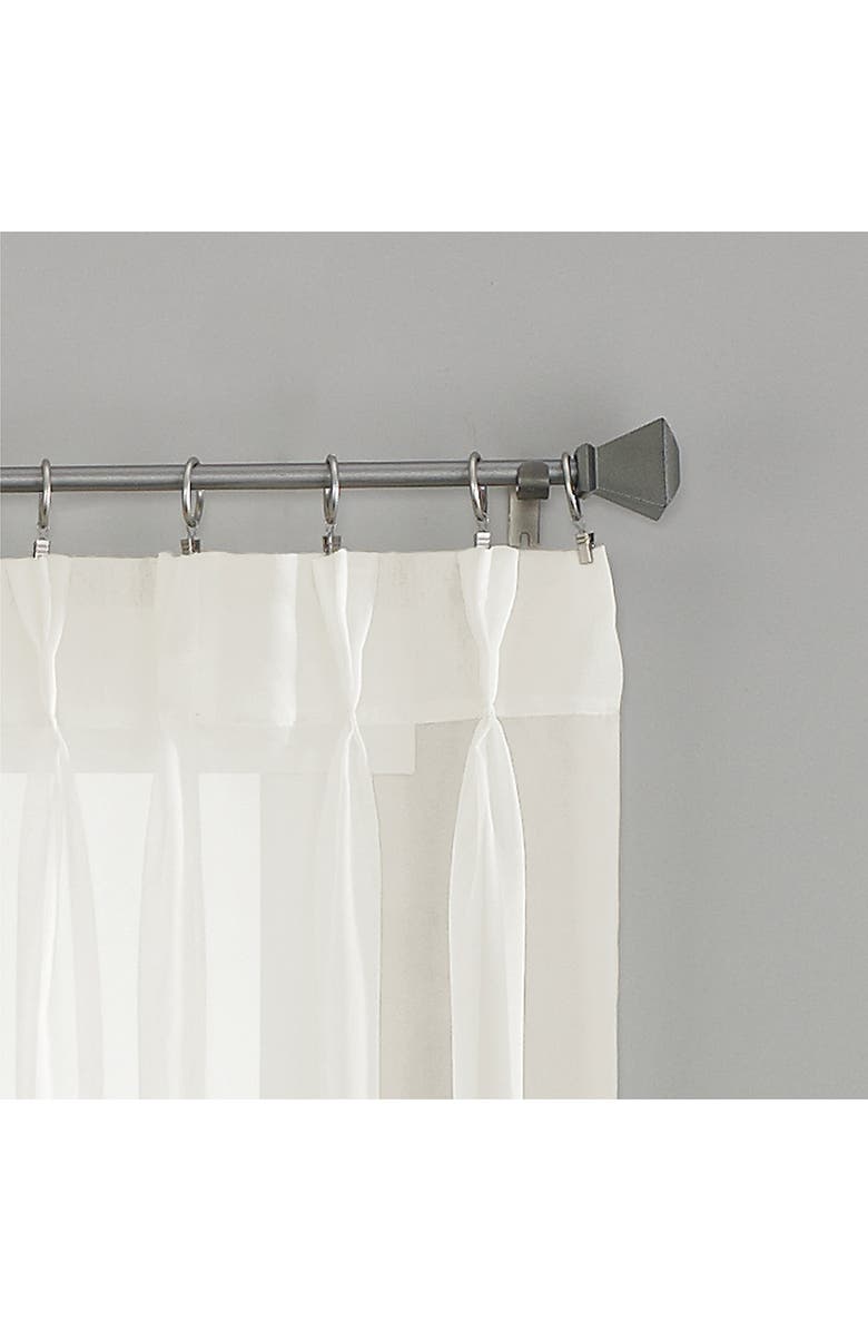 CURTAINWORKS Soho Voile Pinch Pleat 144-Inch Curtain Panel, Alternate, color, 