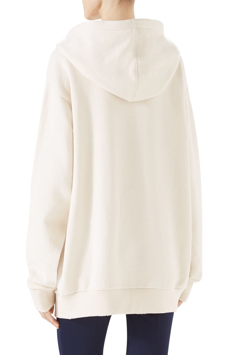 Gucci fy Yourself Snake Print Hooded Sweatshirt, Alternate, color,