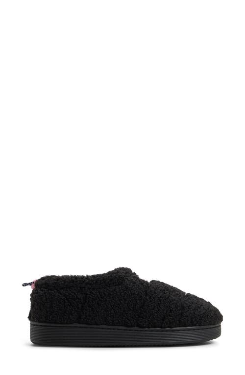 Roxy Colorado Faux Shearling Slipper In Black
