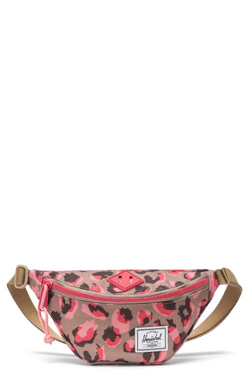 Herschel Supply Co. Kids' Heritage Belt Bag in Holly Berry Leopard 