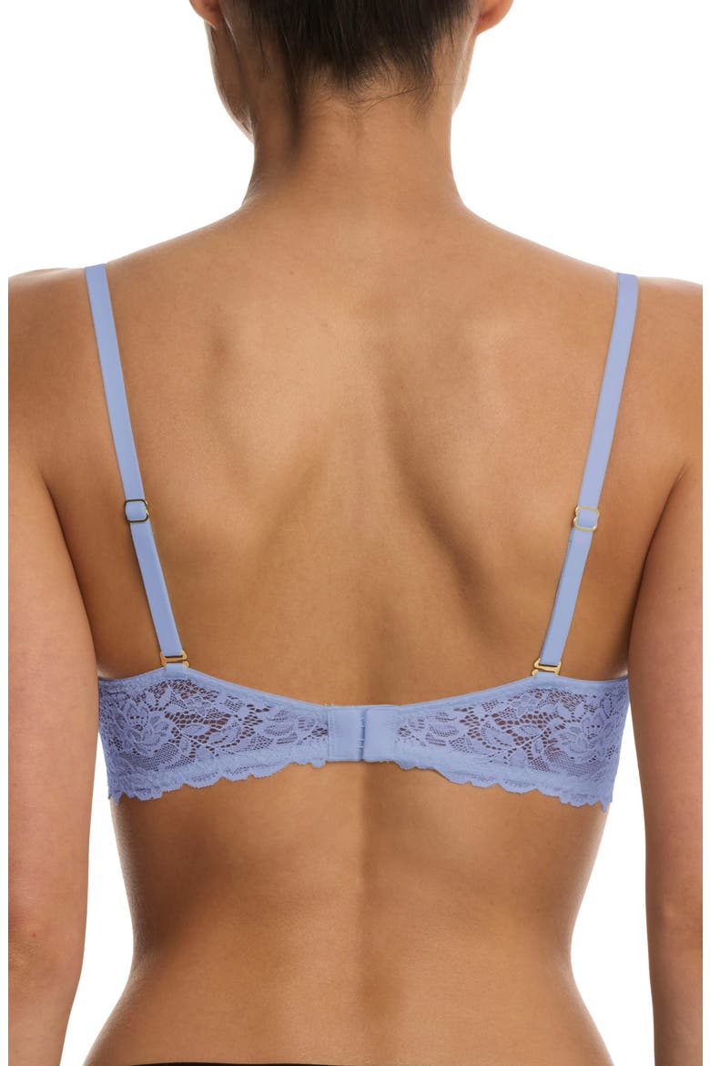 Heavenly Lace Convertible Balconette Bra, Alternate, color, BLUE DREAM