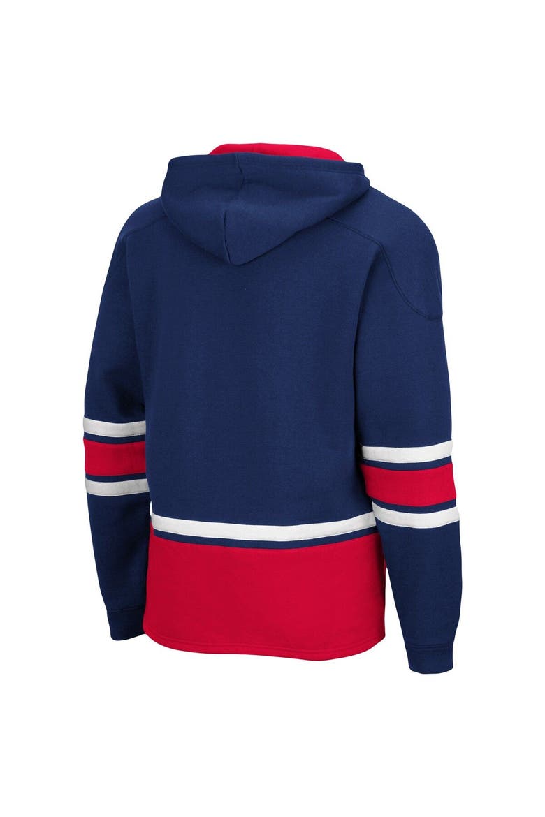 Men's Colosseum Navy Gonzaga Bulldogs Lace Up 3.0 Pullover Hoodie, Alternate, color, Navy