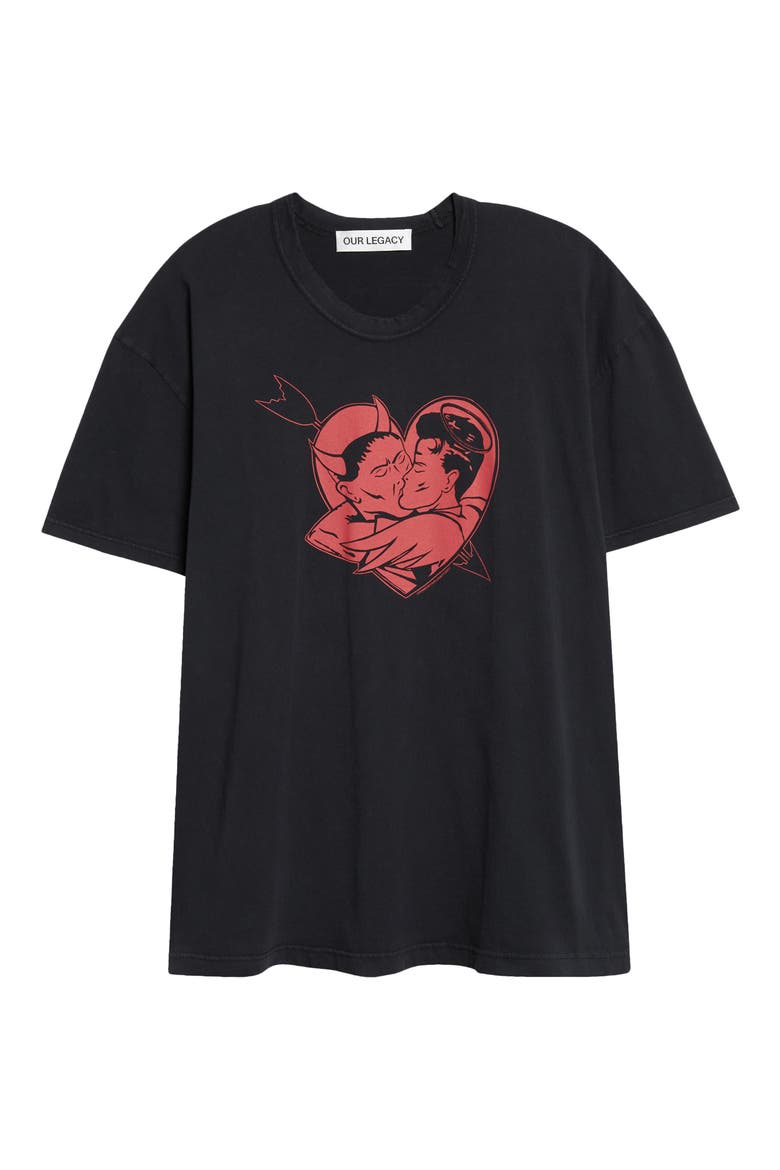 Loose Love Story Graphic T-Shirt, Alternate, color, LOVE STORY PRINT