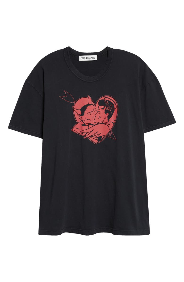 OUR LEGACY Loose Love Story Graphic T-Shirt, Alternate, color, Love Story Print
