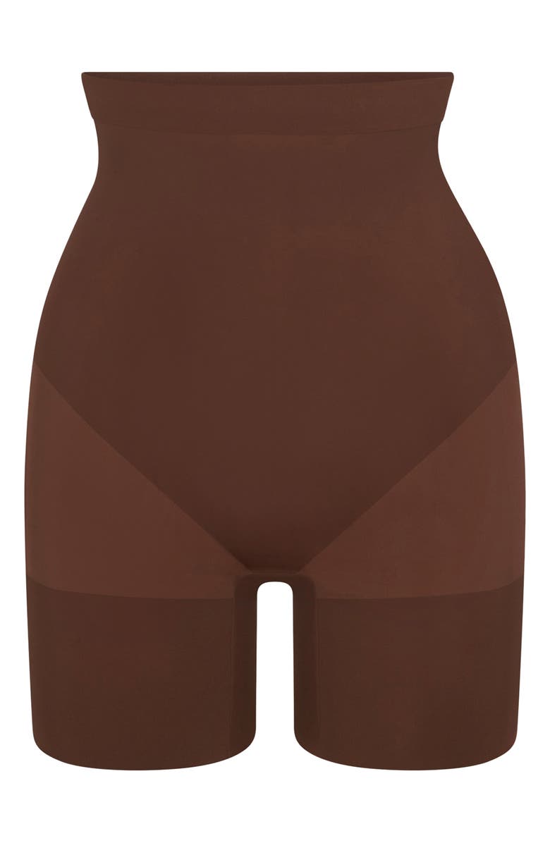 SKIMS Everyday Sculpt Mid Thigh Shorts, Alternate, color, Cocoa