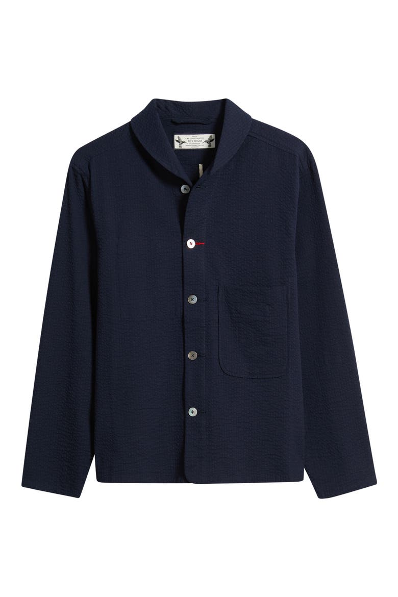 Mr. Lynch's Shepherds Seersucker Shirt, Alternate, color, DARK NAVY