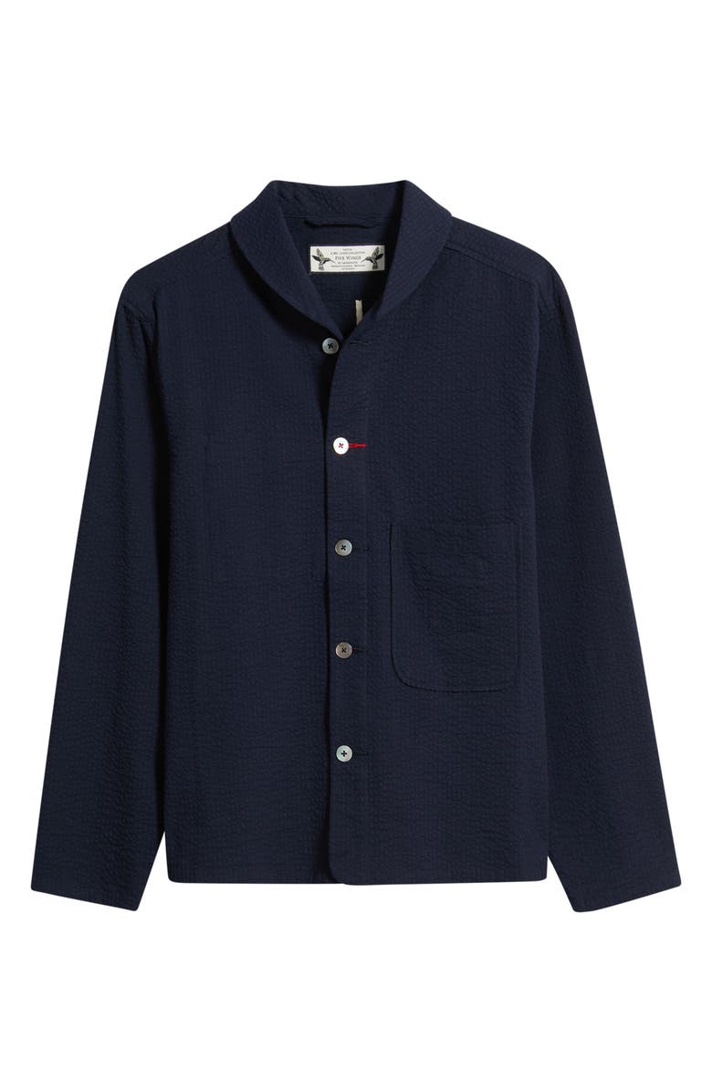 Imperfects Mr. Lynch's Seersucker Shirt Jacket, Alternate, color, Dark Navy